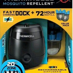 Thermacell E95 Mosquito Repellent FAST-Charging Dock Bonus Pack 72 Hour refill